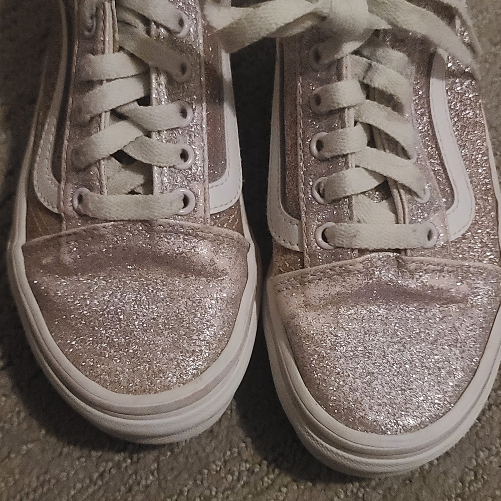 Vans Women's Glitter Sneakers - Pink